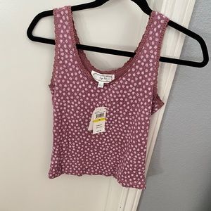 Cute purple flower tank top from Hippie Rose!